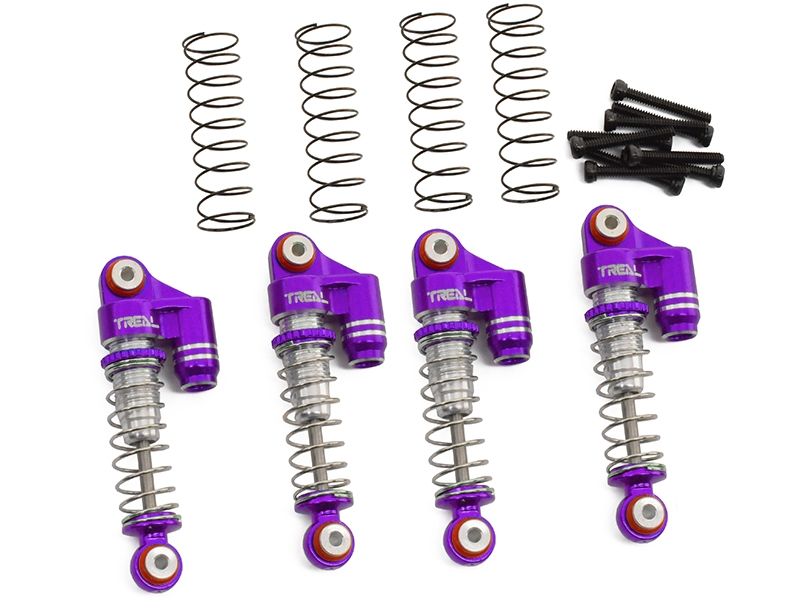 Treal Hobby Aluminium Shocks Threaded 32mm SCX24 (4) Purple X00339ECXR