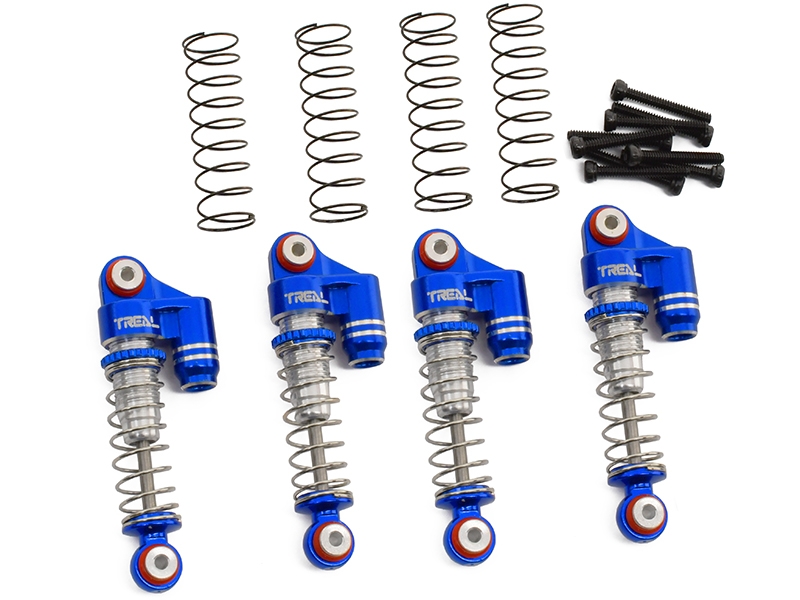 Treal Hobby Aluminium Shocks Threaded 32mm SCX24 (4) Blue X0036IC1ZL