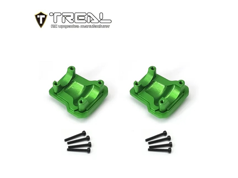 Treal Hobby Aluminum 7075 Axle Diff Covers (2P) CNC Machined for 1/18 TRX4M (Green) X003KUUNQ9