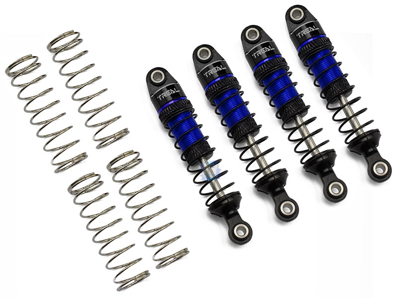 Treal Hobby TRX4M Shocks 53mm Oil-Filled Threaded Dampers (Blue) X003UW12GR