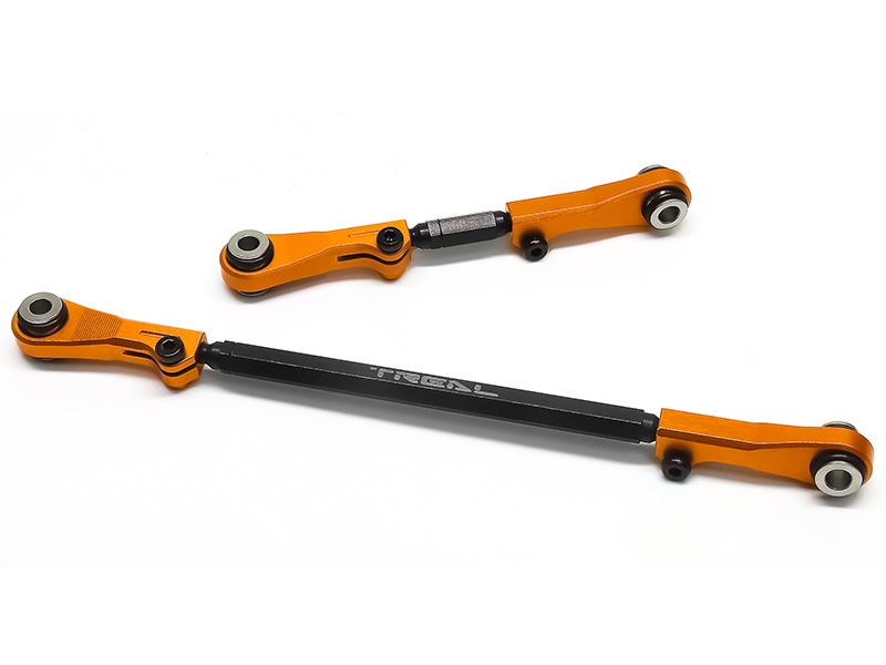 Treal Hobby UTB18 Capra Adjustable Steering Links Tie-Rod Linkages Set (2pcs) Orange X003X2RBGJ