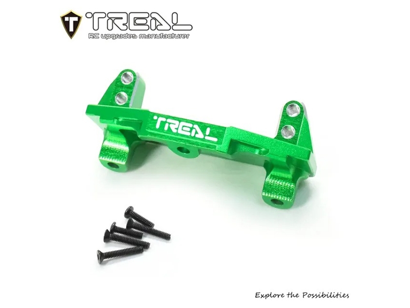 Treal Hobby Aluminum 7075 Servo Mount Steering Servo Mounting Plate CNC machined for 1/18 Mini LMT Monster (Green) X00430MZ2Z