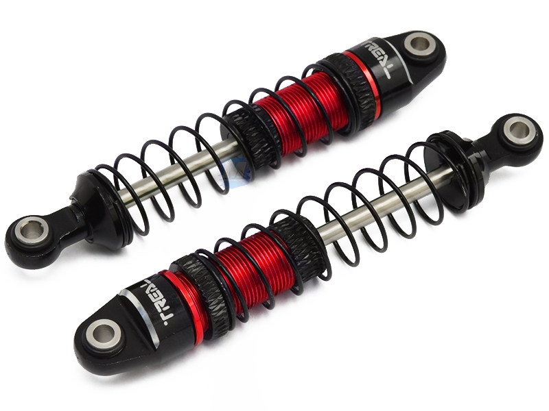 Treal Hobby TRX4M Shocks 59mm Oil-Filled Threaded Dampers (Red) X004CQY2IP