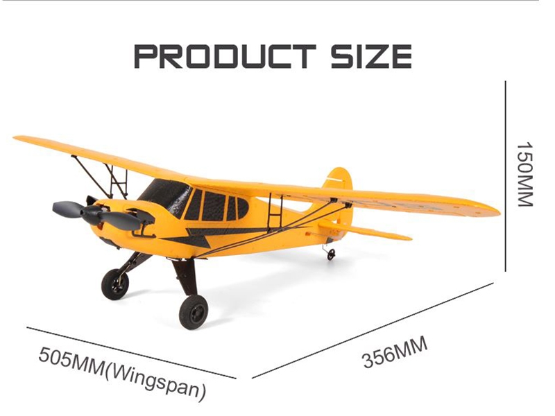 Kootai J3 Cub 505mm Brushed 3CH with Gyro EPP RTF - Mode 2 A505-M2