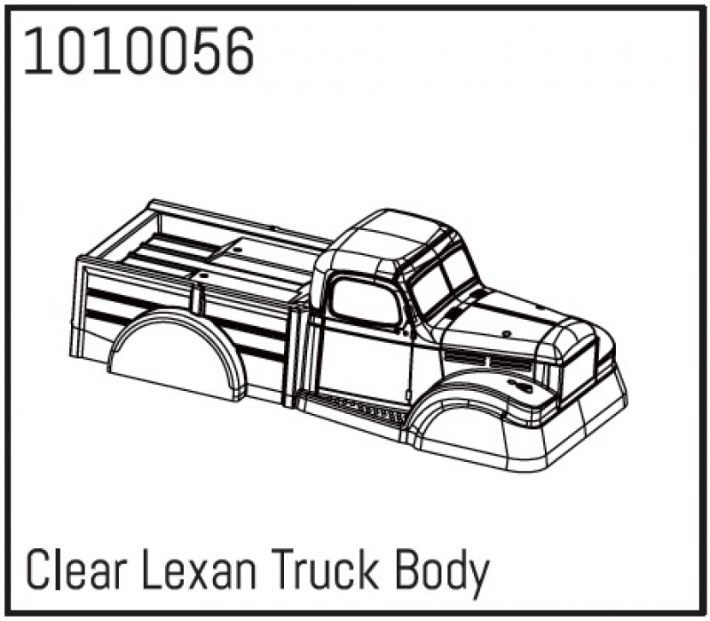 Absima Clear Lexan Power Wagon Body 1010056