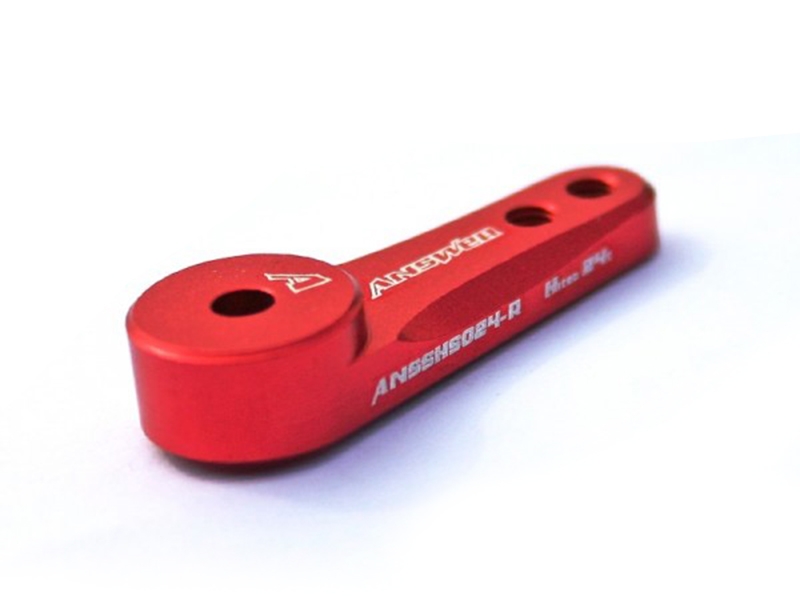 Answer-RC v2.0 25t Straight Servo Horn Red ANSSHS225-R