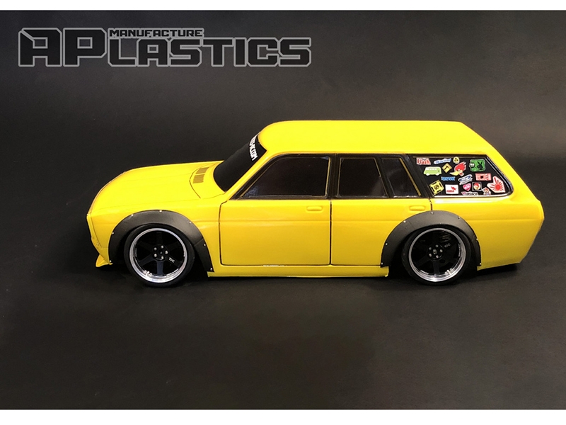 APlastics Datsun 510 Wagon Widebody Clear Bodyshell D510W