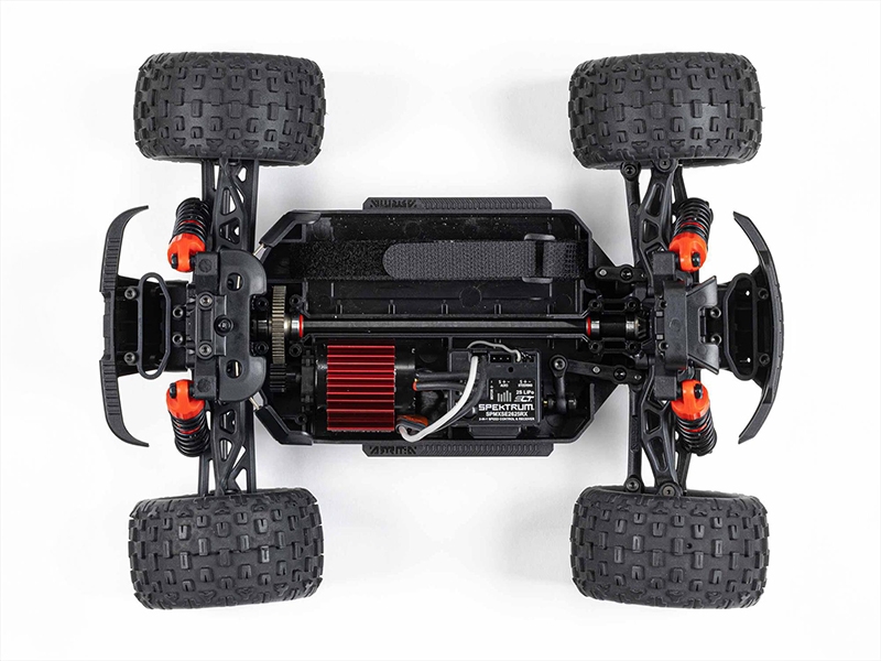 Arrma 1/18 GRANITE GROM MEGA 380 Brushed 4X4 Monster Truck RTR (Red) C-ARA2102T2