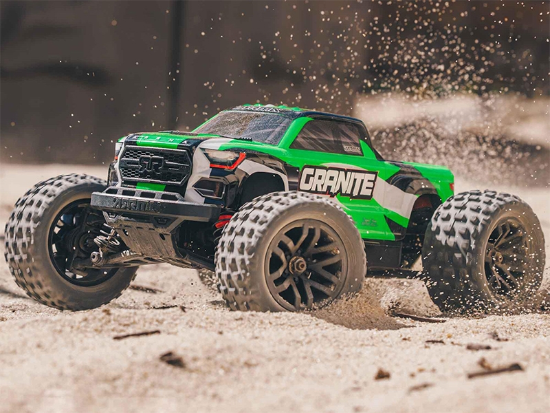 Arrma 1/18 GRANITE GROM MEGA 380 Brushed 4X4 Monster Truck RTR (Green) C-ARA2102T3