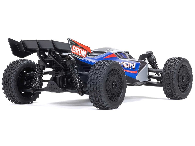 Arrma 1/18 TYPHON GROM MEGA 380 Brushed 4x4 Buggy RTR - Blue/Silver C-ARA2106T1