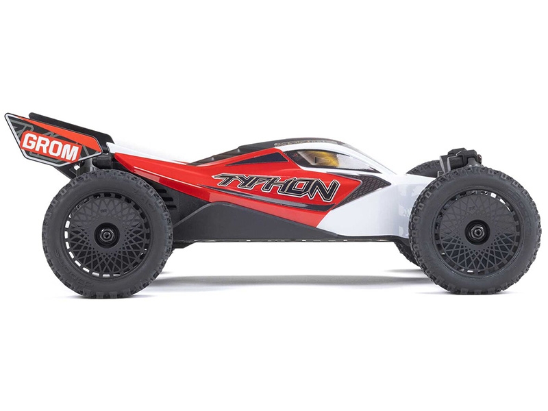 Arrma 1/18 TYPHON GROM MEGA 380 Brushed 4x4 Buggy RTR - Red/White C-ARA2106T2