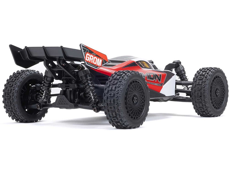 Arrma 1/18 TYPHON GROM MEGA 380 Brushed 4x4 Buggy RTR - Red/White C-ARA2106T2