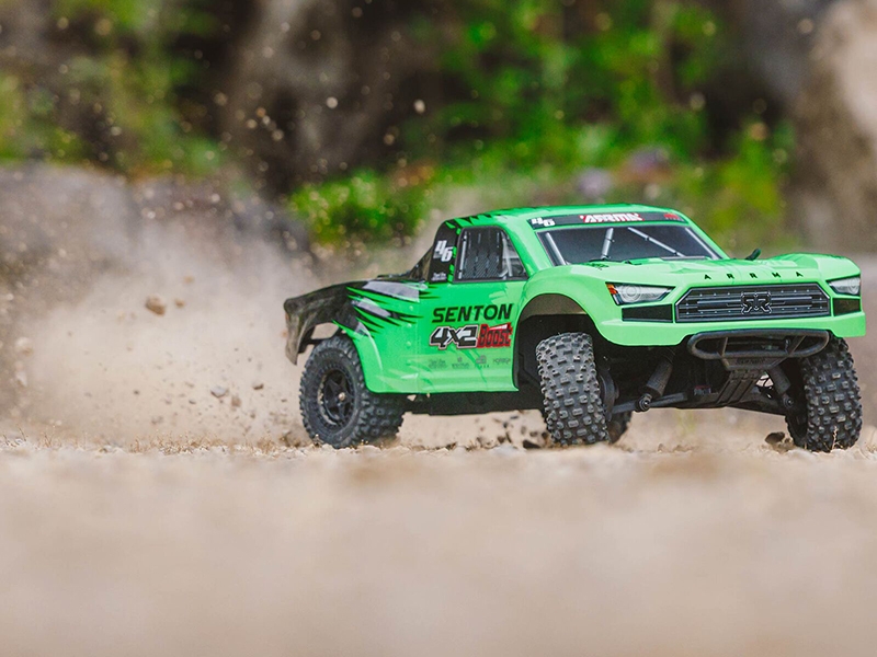 Arrma 1/10 SENTON 4X2 BOOST MEGA 550 Brushed Monster Truck RTR with Battery and Charger - Green C-ARA4103SV4T1