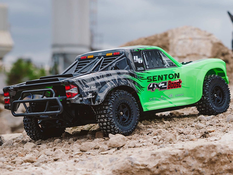 Arrma 1/10 SENTON 4X2 BOOST MEGA 550 Brushed Monster Truck RTR with Battery and Charger - Green C-ARA4103SV4T1