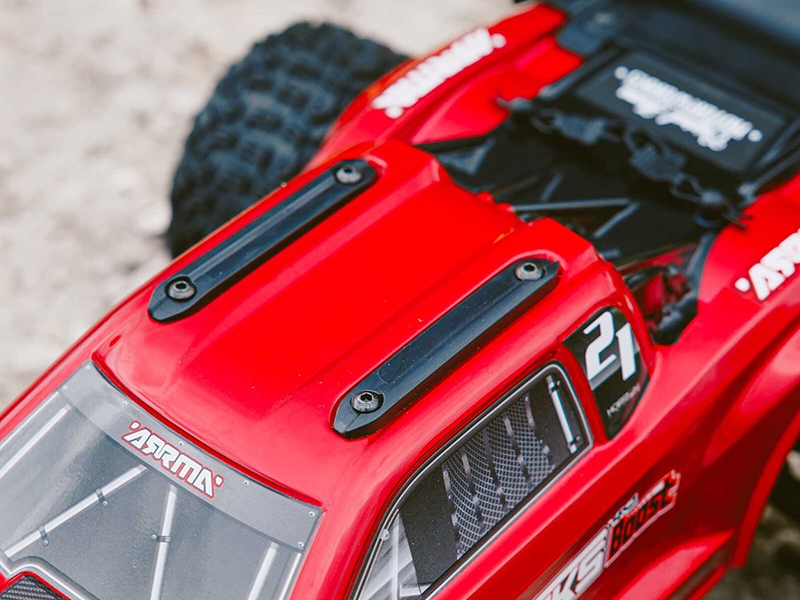 Arrma 1/10 VORTEKS 4X2 BOOST MEGA 550 Brushed Stadium Truck RTR with Battery and Charger - Red C-ARA4105SV4T1