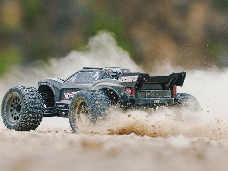 Arrma 1/10 VORTEKS 4X2 BOOST MEGA 550 Brushed Stadium Truck RTR with Battery and Charger - Gun Metal C-ARA4105SV4T2