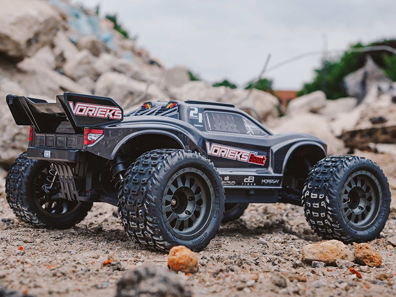 Arrma 1/10 VORTEKS 4X2 BOOST MEGA 550 Brushed Stadium Truck RTR with Battery and Charger - Gun Metal C-ARA4105SV4T2