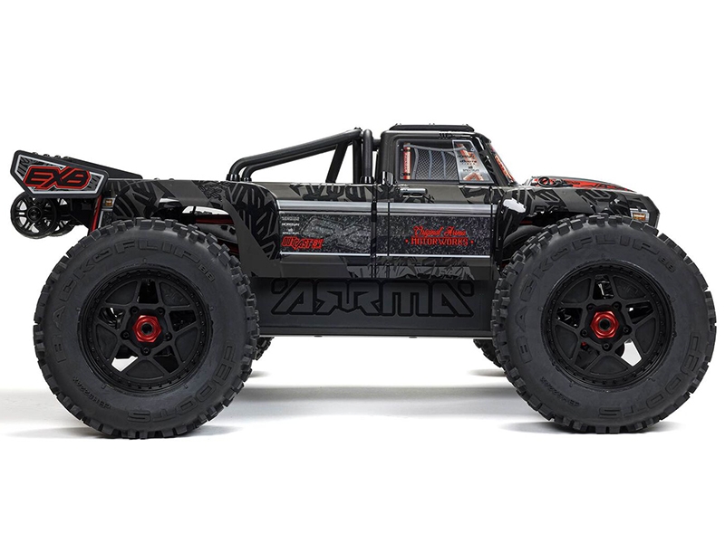 Arrma 1/5 Outcast 4X4 8S BLX EXB Brushless Stunt Truck RTR, Black  C-ARA5810V2T1