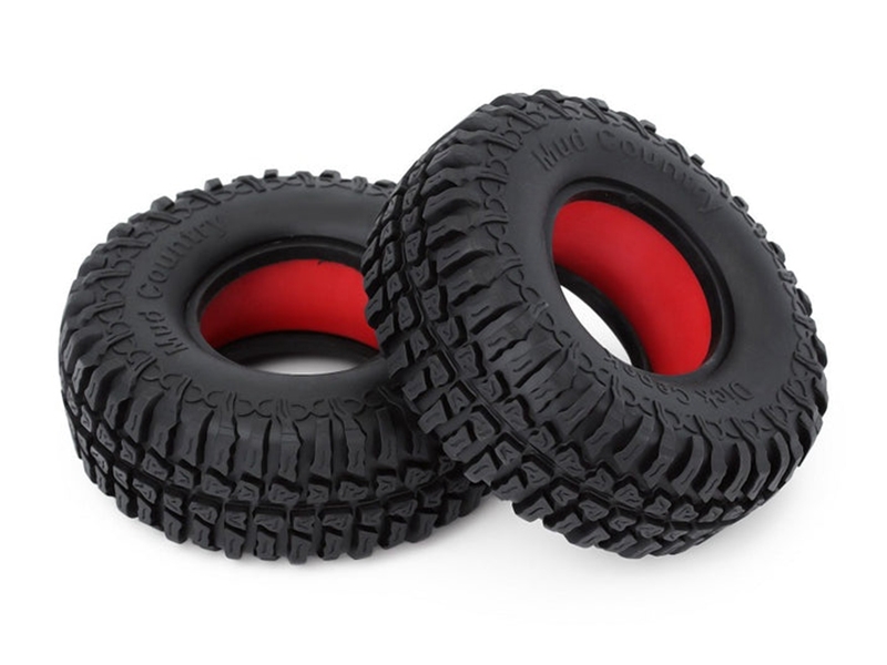 Injora Mud Country 1.9in 100mm Rock Crawler Tyres with Dual Stage TPE Foam (4pcs) AX3020-4020R