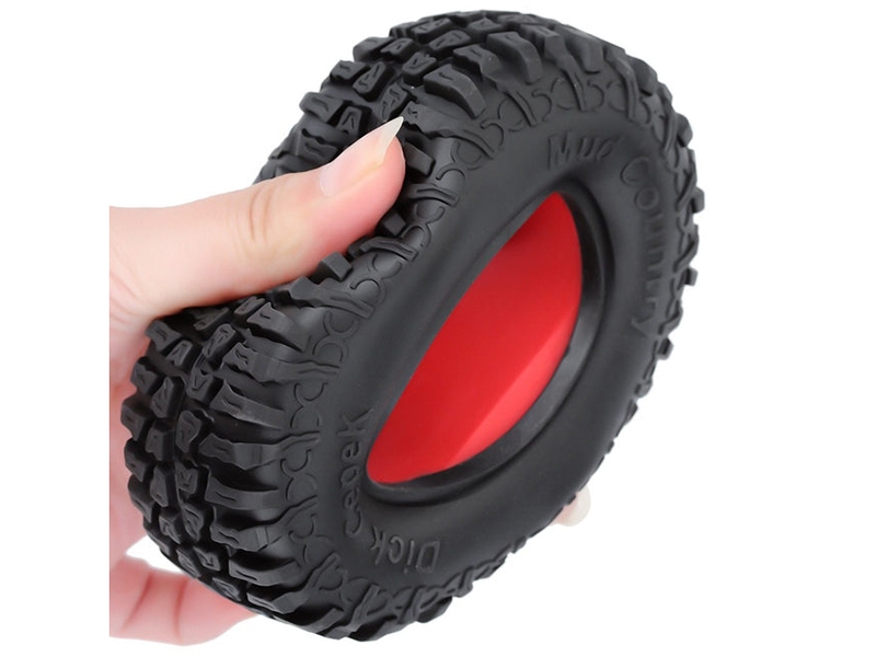 Injora Mud Country 1.9in 100mm Rock Crawler Tyres with Dual Stage TPE Foam (4pcs) AX3020-4020R