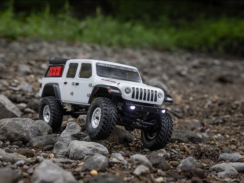 Axial SCX24 Jeep Gladiator 4WD Rock Crawler RTR - White C-AXI00005V2T4