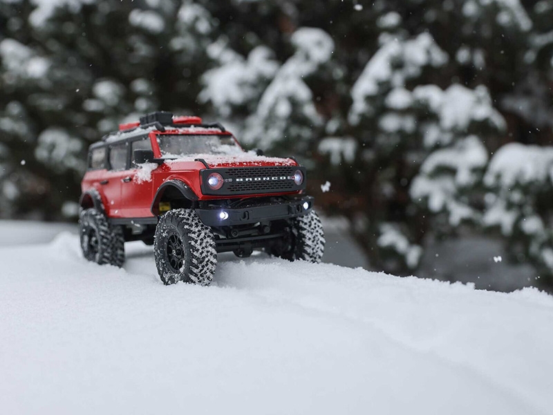 Axial 1/24 SCX24 Deadbolt 4WD Rock Crawler Brushed RTR, Red