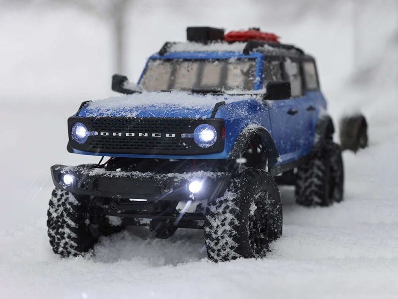 Axial SCX24 2021 Ford Bronco 4WD Truck Brushed RTR - Blue C-AXI00006T3