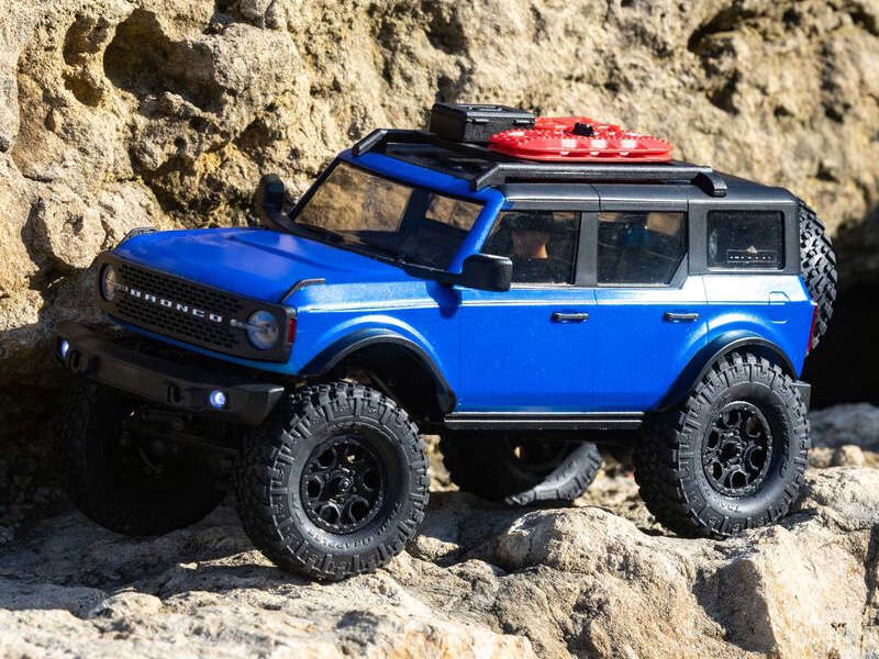 Axial SCX24 2021 Ford Bronco 4WD Truck Brushed RTR - Blue C-AXI00006T3