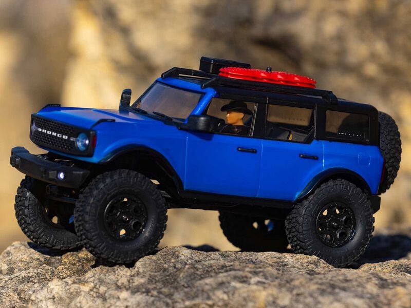 Axial SCX24 2021 Ford Bronco 4WD Truck Brushed RTR - Blue C-AXI00006T3