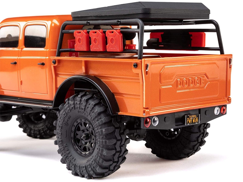 Axial 1/24 SCX24 Dodge Power Wagon 4WD Rock Crawler Brushed RTR - Orange C-AXI00007T1