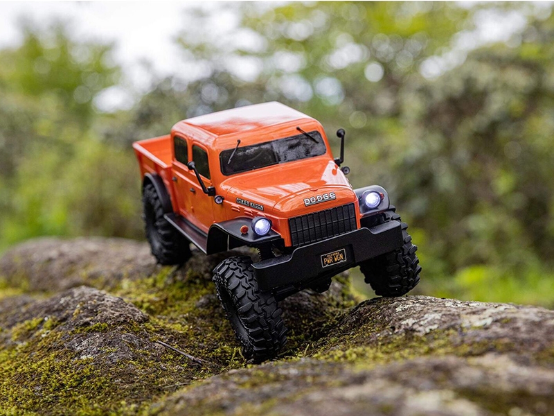 Axial 1/24 SCX24 Dodge Power Wagon 4WD Rock Crawler Brushed RTR - Orange C-AXI00007T1