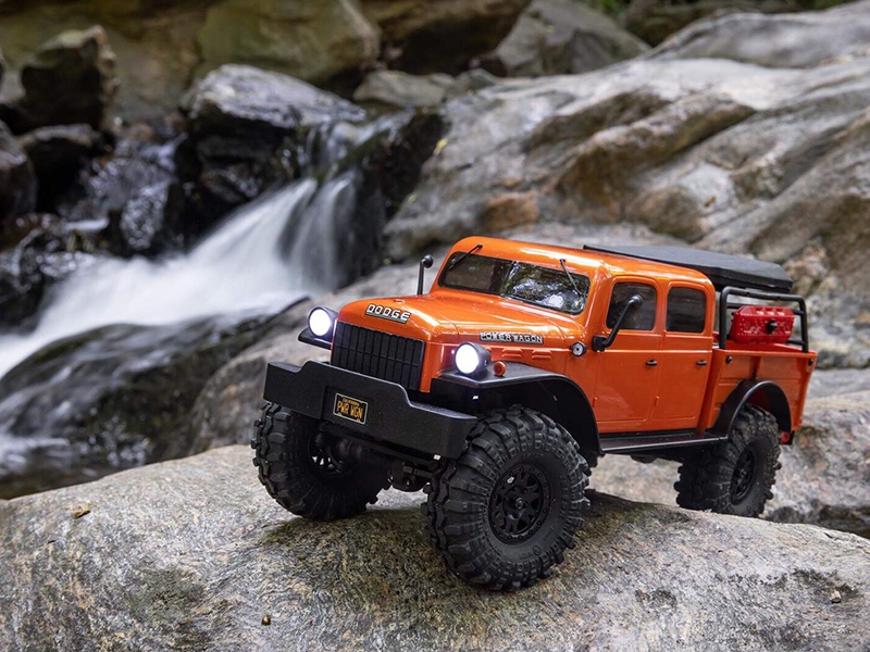 Axial 1/24 SCX24 Dodge Power Wagon 4WD Rock Crawler Brushed RTR - Orange C-AXI00007T1