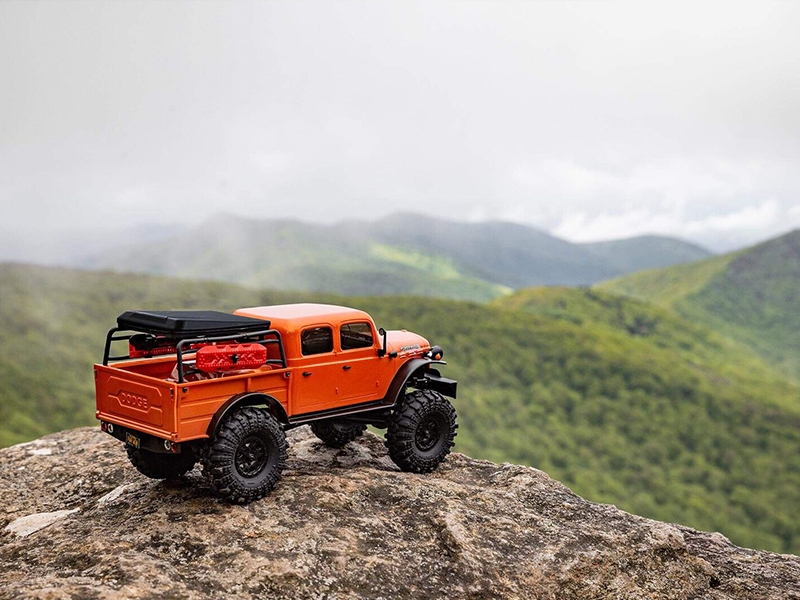 Axial 1/24 SCX24 Dodge Power Wagon 4WD Rock Crawler Brushed RTR - Orange C-AXI00007T1