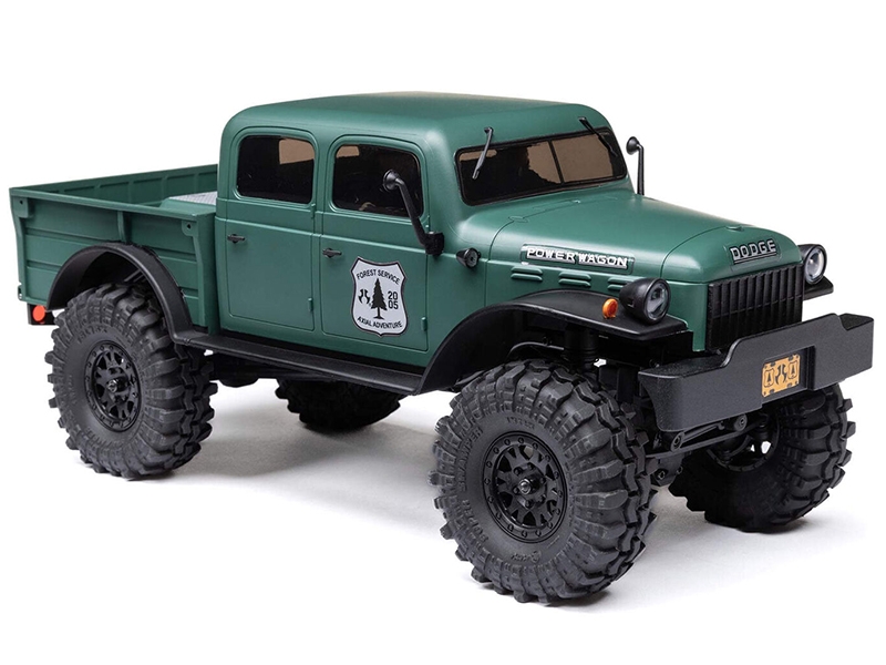 Axial 1/24 SCX24 Dodge Power Wagon 4WD Rock Crawler Brushed RTR - Green C-AXI00007T2