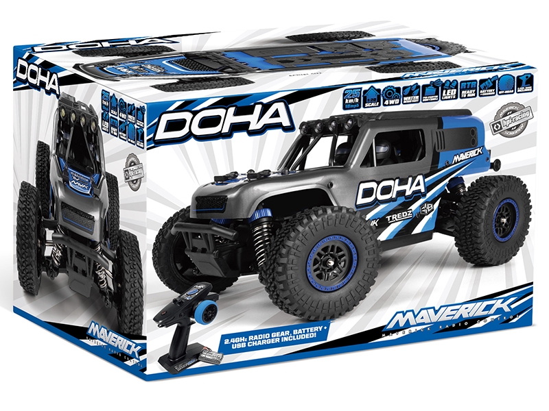 Maverick Doha 1/20 4WD Electric Truck - Blue  MV150700