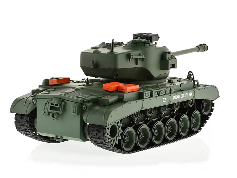 Brother Tank RC Tank 1:18 USA M26 Pershing Snow Leopard - Green BT-814