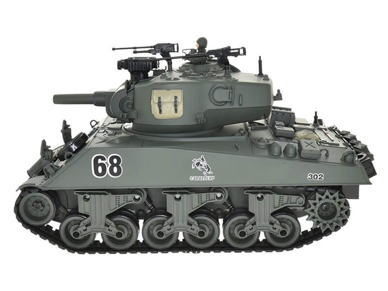 Brother Tank RC Tank 1:18 USA M4A3 Sherman - Green BT-828