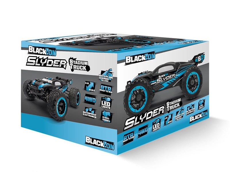 BlackZon Slyder ST 1/16th 4WD Stadium Truck - Blue 540105