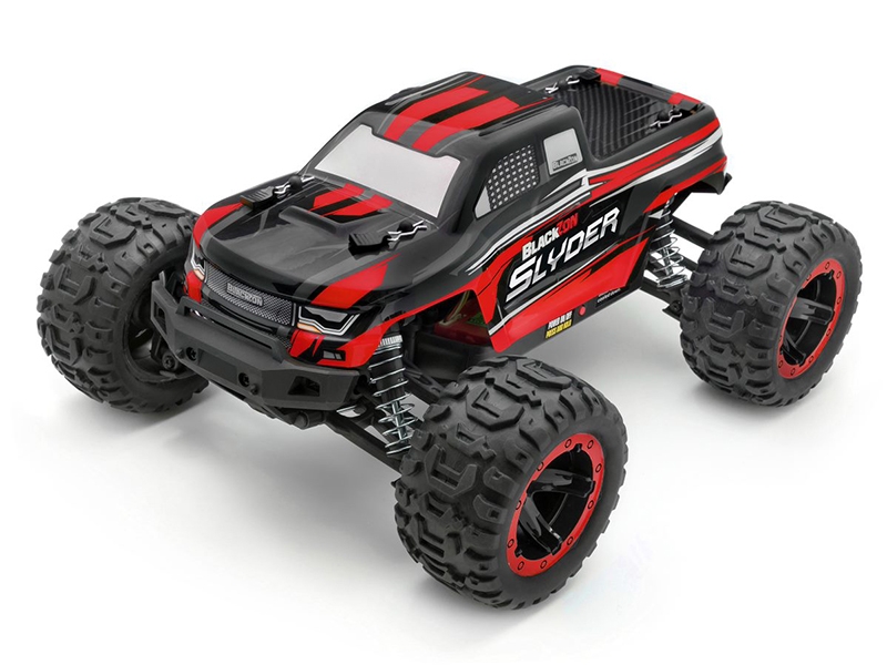 BlackZon Slyder MT 1/16th 4WD Monster Truck - Red 540098