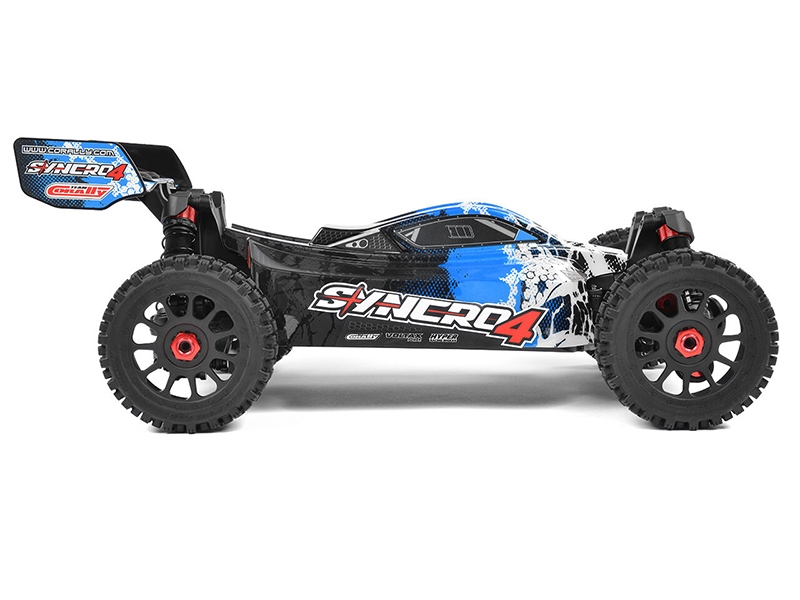 Corally Syncro-4 1/8 Brushless 4S Basher Buggy RTR - Blue C-00287-B