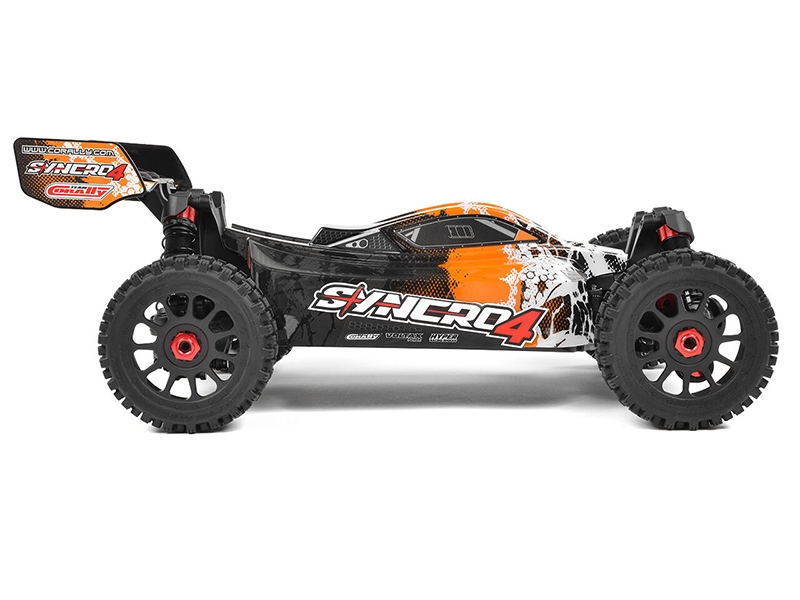 Corally Syncro-4 1/8 Brushless 4S Basher Buggy RTR - Orange C-00287-O