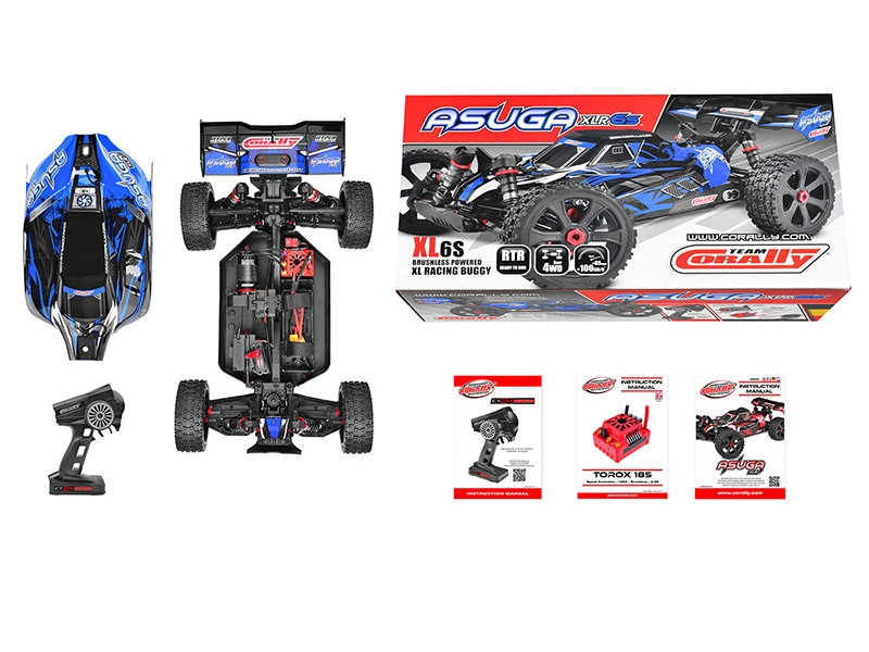 Corally Asuga XLR 6S RTR Brushless - Blue C-00288-B