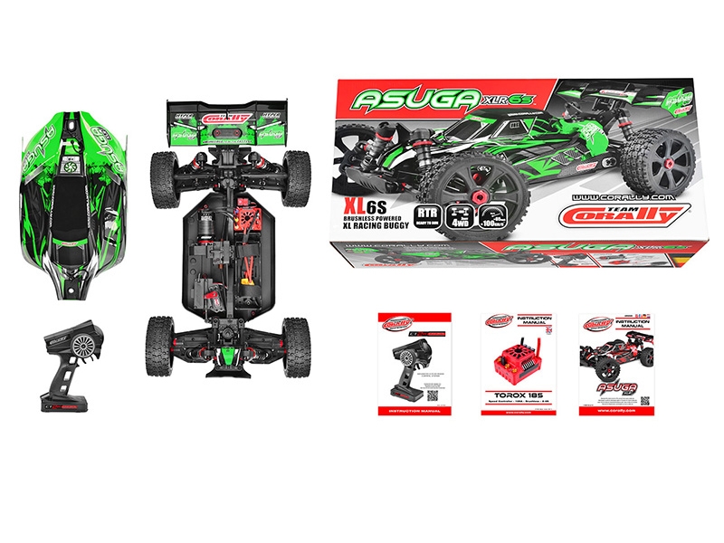 Corally Asuga XLR 6S RTR Brushless - Green C-00288-G