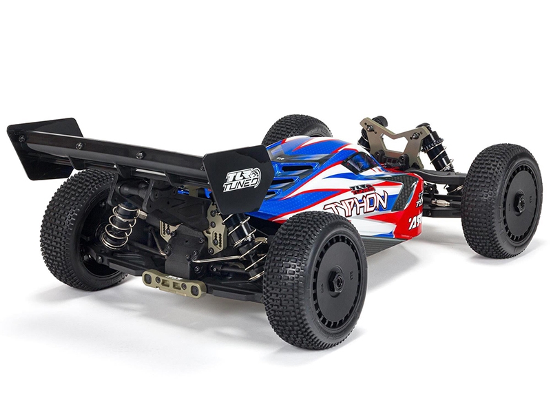 Arrma 1/8 TLR Tuned TYPHON 6S 4WD BLX Buggy RTR - Red/Blue C-ARA8406