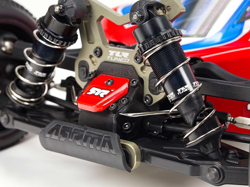 Arrma 1/8 TLR Tuned TYPHON 6S 4WD BLX Buggy RTR - Red/Blue C-ARA8406