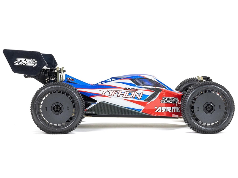 Arrma 1/8 TLR Tuned TYPHON 6S 4WD BLX Buggy RTR - Red/Blue C-ARA8406