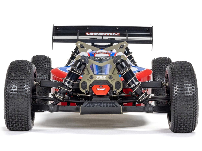 Arrma 1/8 TLR Tuned TYPHON 6S 4WD BLX Buggy RTR - Red/Blue C-ARA8406