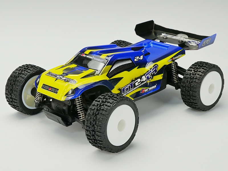 Carisma GT24TR 1/24th 4wd Brushless Micro Truggy RTR (Yellow/Blue) CA58168