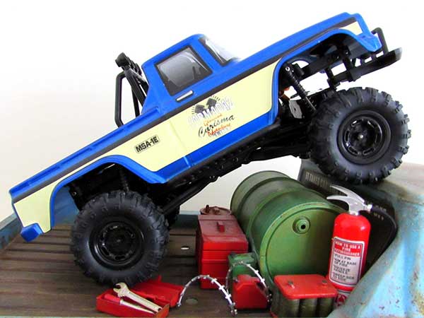 Carisma Scale Adventure MSA-1E Coyote Pup RTR Micro Scale Truck - Blue CA79368