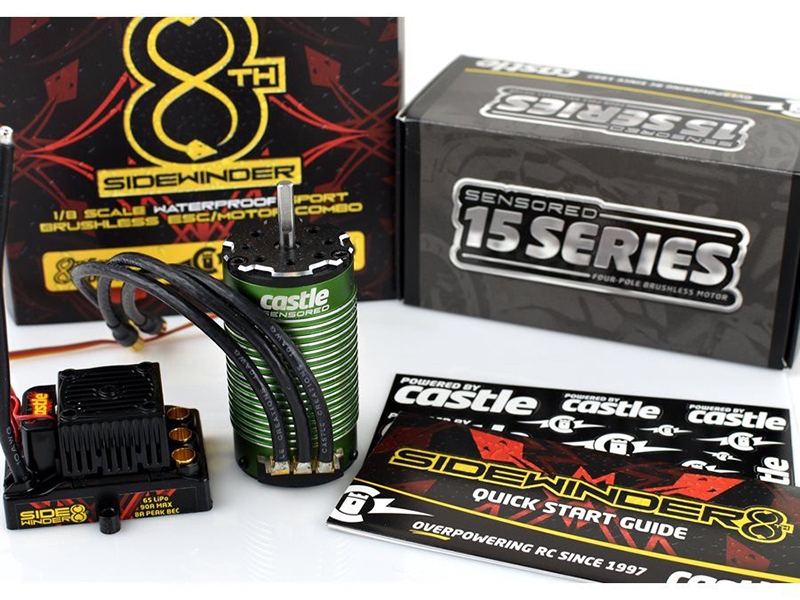 Castle Creations Sidewinder 1/8 ESC and 2200kV V2 Motor Combo  P-CC010-0139-02